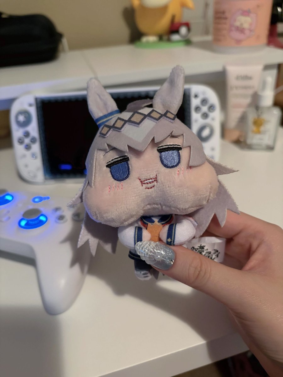 shumplingg's tweet photo. everyone has cute dolls/plushies of their oshis and i just have oguri freaking cap 😔 https://t.co/PySKkTzOtd