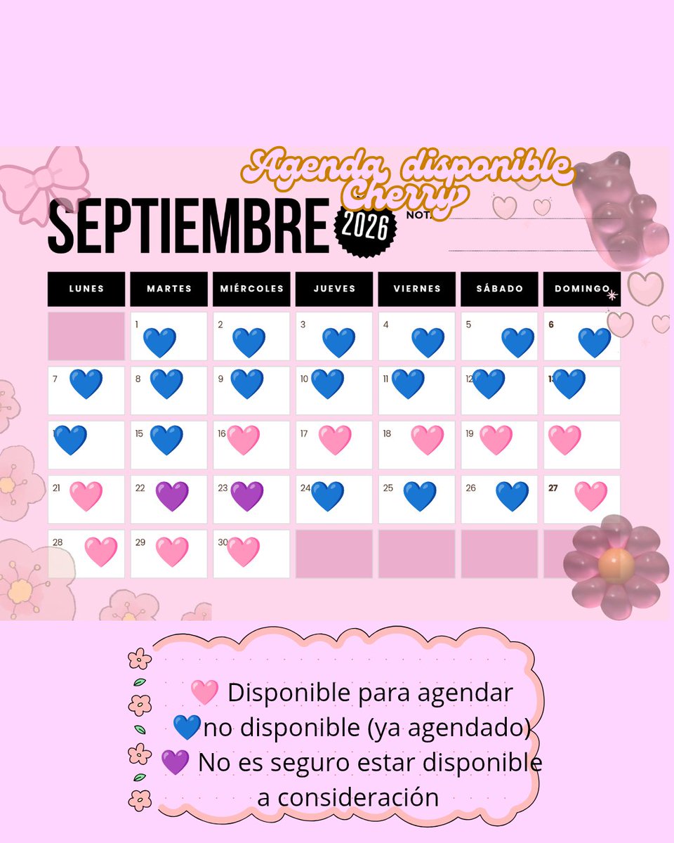 Tucerezadefuego's tweet photo. https://t.co/5K7zQbd7Fa

Agenda disponible del resto del mes ✨✨✨✨✨ https://t.co/XVTslB6Tw0