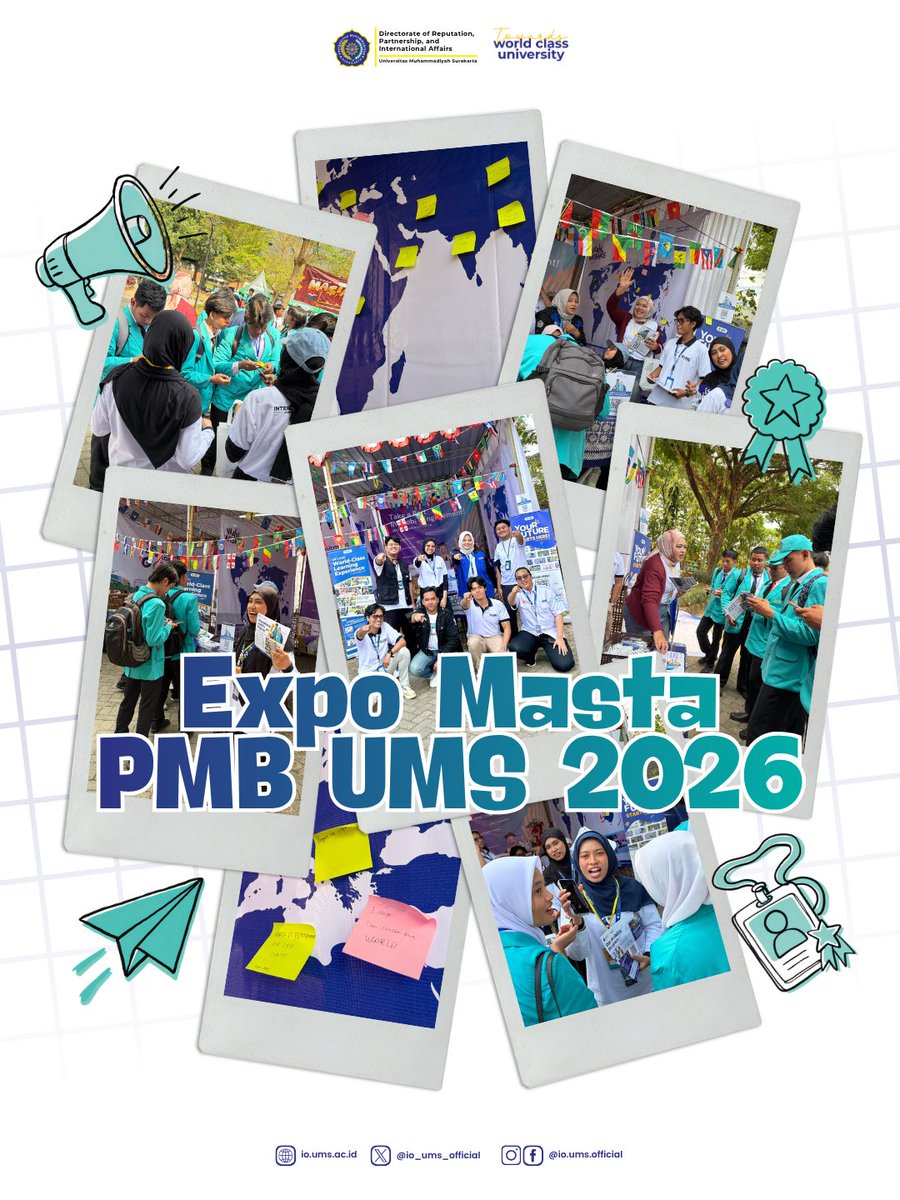 io_ums_official's tweet photo. DRKUI UMS joined the excitement of Expo Masta PMB 2026, welcoming new students and introducing them to the exciting opportunities available throughout their academic journey at Universitas Muhammadiyah Surakarta.

#UMS https://t.co/SN5IkGRKpZ