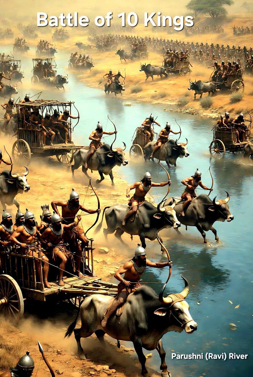 Jijith_NR's tweet photo. In the Ṛgveda, the Asuras are not Demons or Dravidians. 

They are the Anu. The Anavas. The proto Indo Iranians & proto Greeks! 🔥

And once you see this, the entire Indo-European story realigns.

In the Ṛgveda, the great civilizational divide is not “good vs evil”.

It is Anu vs Puru.

The Devas are the ancestral gods of the Puru / Pauravas.

They are the Ādityas, sons of Aditi, the mother of the gods, working under Tvāṣṭar, the divine architect.

Tvāṣṭar is not a marginal figure.

In the Ṛgveda he appears repeatedly as father-in-law to major god's wives, linking lineages.

He is the god of craft, metallurgy, design, and construction, the civilizational signature of the Harappan–Sarasvatī–Sindhu world of North-West India.

On the other side stand the Anu / Anava.

The Ṛgveda describes them with remarkable precision:

Anindra – those who reject Indra

Avrata – those who do not follow Vedic ritual norms

Vadhri-vācāḥ – those who speak different dialects

Not barbarians.

Linguistic cousins.

Proto-Avestan and other early Indo-European speech forms.

This is why the Anavas are consistently hostile to Indra because Indra is the great god of the Purus.

Now pause here.

The Anu are not a minor Vedic clan.

👉 Anu is the supreme god of the Sumerians.

That is not coincidence.

From the Anavas emerge two great branches remembered in Itihāsa-Purāṇas:

Daityas
Dānavas

The Daityas correspond to proto-Iranians.

Their sacred river is named Daityā in the Avestan text Vendidad - identified with the Jhelum.

The Dānavas correspond to proto-Greeks, Albanians, and wider Europeans.

Their sacred river is Danu, preserved as Danube, Don, Dnieper, and more.

Even Greek memory is explicit.

The heroes of the Iliad and Odyssey trace themselves to the Danaans.

And Ireland?

The Irish gods trace their divine ancestry to Danu, their great grandmother goddess.

Now return to the Ṛgveda.

Here, Dānu does not mean a demon queen.

It means dew, ice, flowing waters, rivers born from Himalayan glaciers.

Sapta Dānu = Seven Rivers = Sapta Sindhu.

Only later, in the Itihāsa-Purāṇas, do we see a theological reshuffle:

Aditi, Diti, and Danu are turned into wives of Kaśyapa Prajāpati.

But Kaśyapa is a Late Ṛgvedic figure, prominent mainly in the Late Ṛgveda, associated with Kashmir-region Ṛṣis.

The very concept of Prajāpati itself emerges only in the 10th Maṇḍala.

In effect: 👉 The cosmic role of Ṛgvedic Tvāṣṭar is retro-assigned to Kaśyapa.

👉 Older civilizational memory is reorganised into later genealogy.

So what we are seeing is not mythology, but layered historical memory:

Puru vs Anu

Indra-worshippers vs Indra-rejecters

Indo-Gangetic ritual core vs outward-moving Indo-European branches

Read literally, you get demons and gods.

Read historically, you get the Indo-European split preserved inside the Ṛgveda.

If this perspective is new to you, say YES in the comments.

If you want a deep dive into Anu > Danu > Daityas & Dānavas, react 🔥

If this reframes Indo-European history for you, share & retweet.

More threads coming, if people want them.