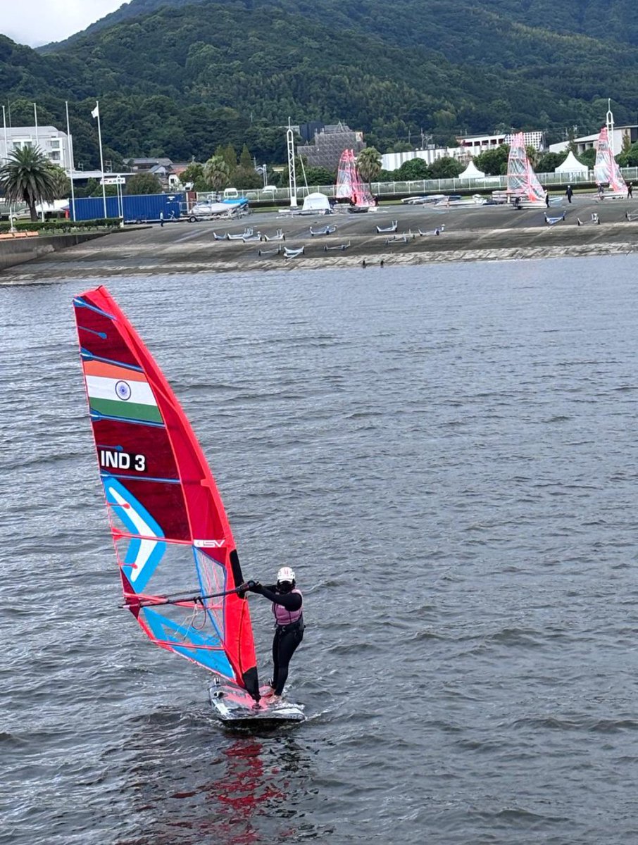 YAIUpdates's tweet photo. Chasing medals against the elements! 🇮🇳⛵The Indian Sailing Team is pushing through grueling weather and light winds in Gamagori, Japan, prepping for the #AsianGames2026.Champions don’t wait for the perfect breeze—they master the tough seas. Let’s back our sailors! 💪🏽💨#TeamIndia https://t.co/PxnFf0o6by