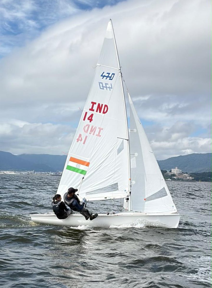 YAIUpdates's tweet photo. Chasing medals against the elements! 🇮🇳⛵The Indian Sailing Team is pushing through grueling weather and light winds in Gamagori, Japan, prepping for the #AsianGames2026.Champions don’t wait for the perfect breeze—they master the tough seas. Let’s back our sailors! 💪🏽💨#TeamIndia https://t.co/PxnFf0o6by