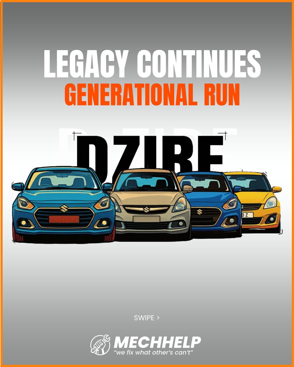ExieKochevar's tweet photo. Dzire Legacy Continues Its Generational Run! https://t.co/FSZXObRVw4