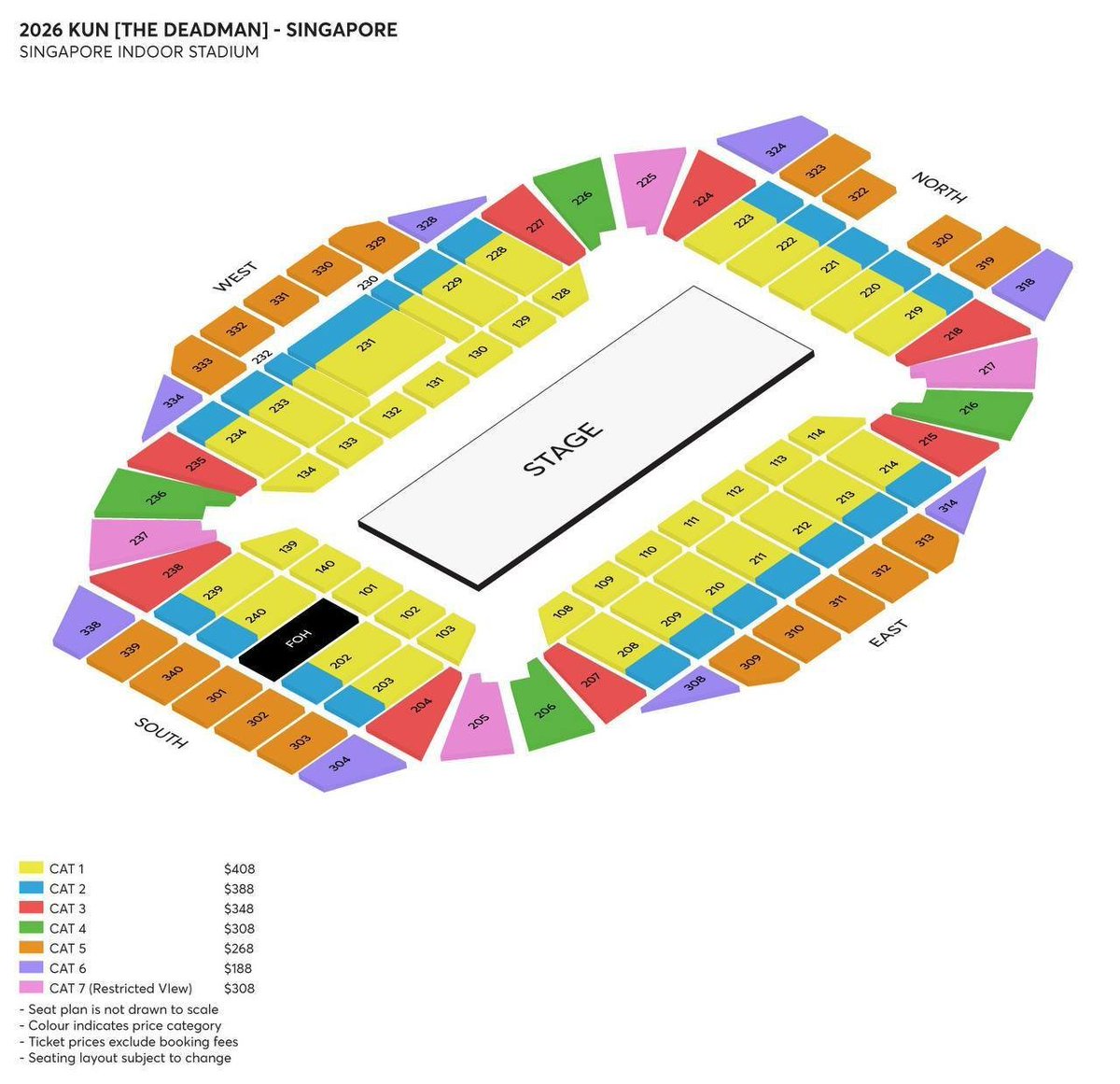 yan_cao1's tweet photo. Selling KUN "THE DEADMAN" tickets – Singapore, 24 Oct 2026.
Cat 1 x2, Cat 3 x2, Cat 7 x1 (transferable e-tickets). Can meet near Orchard MRT to transfer. DM if interested!
#KUNinSG #KUNinSingapore #CaiXuKun #蔡徐坤TheDeadman演唱会 https://t.co/6WHrnbYQOr