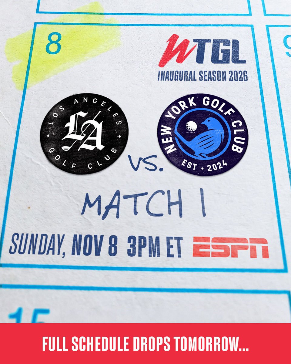 WTGLgolf's tweet photo. Full schedule drops tomorrow.👀 https://t.co/MmyCGyUGRb
