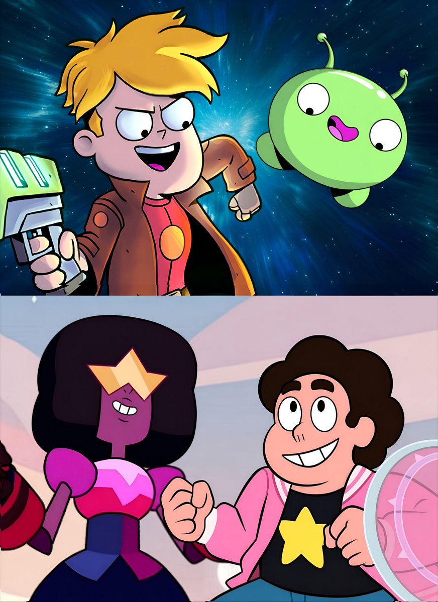 CartoonsOTMoon's tweet photo. Steven Universe oficialmente existe en Final Space:

La serie es mencionada en la novela final que ya está disponible. https://t.co/cpAooudyO0