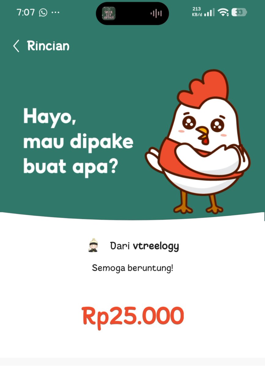 Sifau1306's tweet photo. Alhamdulillah saldonya udah aku claim ya kak, terimakasih bnyak kakak sponsor semuanya @ErilnaM30844 @YathieNyunyun28 @Anissay556 @NPark12082938 dan juga kak @vtreelogy 
Semoga rezekinya makin lancar berlimpah 🤲🏻🥰 https://t.co/24gPATsrTy