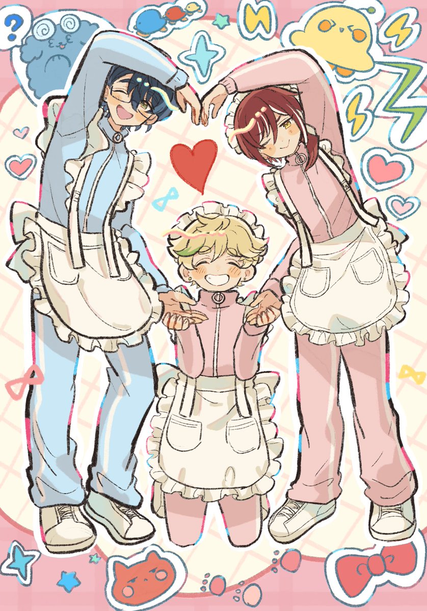 nasu_biM's tweet photo. メイド💙💛❤️ https://t.co/TZIjQzkJzu