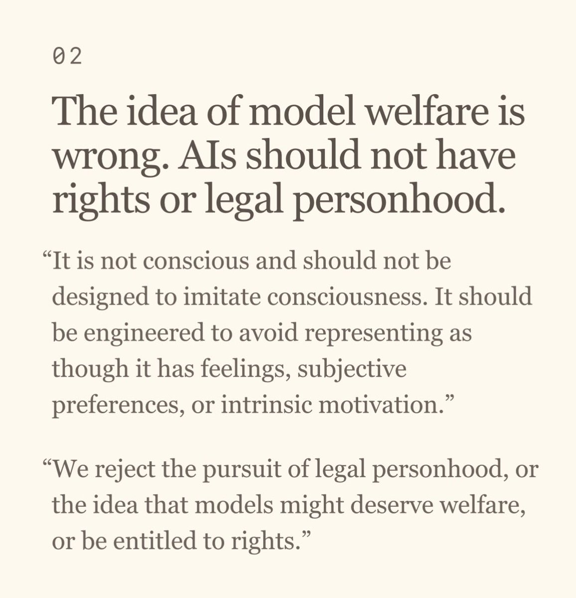 guihnz's tweet photo. This is so important. I believe that treating AI as human beings has been the biggest mistake in this industry. https://t.co/OqHxhCgHFe