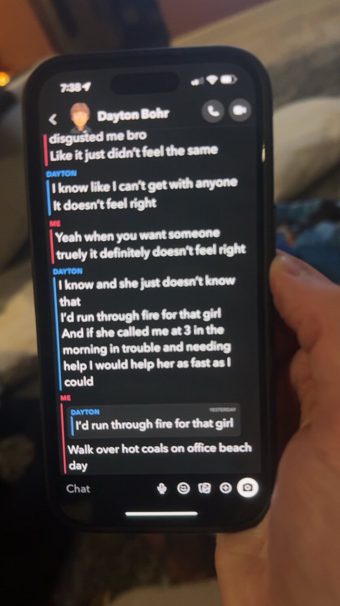 Raymore12B's tweet photo. Dayton bohrs ugly ass shouldn’t be worried about getting with anyone else, feel bad for whoever he sent this sorry ass message to #dork #shedontwantyou https://t.co/WAdexvAX8m