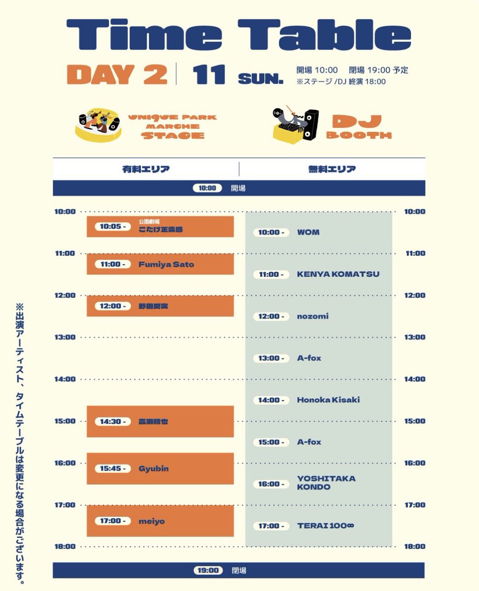 nikoand's tweet photo. 🎤✨ UNI9UE PARK MARCHE’26 ✨🎤
￣￣￣￣￣￣￣￣￣￣￣￣￣￣￣￣￣￣￣￣
UNI9UE PARKに“お笑い”コンテンツが初登場❣️

niko and … BASEのオープン特別イベントでも好評を博した
お笑いコンテンツ「公園劇場」が、
「UNI9UE PARK MARCHE’26」に登場します🎪✨

各日のオープニングには、
3組の人気芸人が日替わりで出演！

📅 10月10日（土）
#リンダカラー∞

📅 10月11日（日）
#こたけ正義感

📅 10月12日（月・祝）
#ぱーてぃーちゃん

音楽ライブやマルシェだけじゃない、
UNI9UE PARKならではの3日間をお楽しみに✨

￣￣￣￣￣￣￣￣￣￣￣￣￣￣￣￣￣￣￣￣

🎪 UNI9UE PARK MARCHE’26

📅2026年10月10日（土）・11日（日）・12日（月・祝）
📍お台場・潮風公園

ライブ、ショップ、フード、ワークショップなど、
約100店舗のマーケットと15組のアーティストが集結！

食べて、聴いて、歩いて、見つける。
niko and …が届ける、遊び心がひろがるカルチャーマーケット。

🎟️一般チケット販売中
・3日通し券 ¥4,000（税込）
・1日券 ¥1,800（税込）
※小学生以下無料
※一部無料エリアあり

✉️OFFICIAL SITE
https://t.co/U6oZifV94T

#ユニークパーク
#ユニークパークマルシェ26
