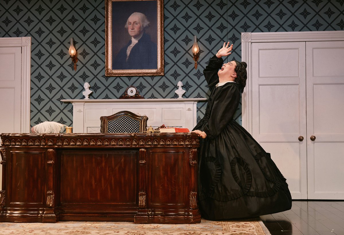 JustJared's tweet photo. Bowen Yang makes his Broadway debut TONIGHT in #OhMary and the first photos have been released!

Photos: Emilio Madrid https://t.co/EE5XStwe1P