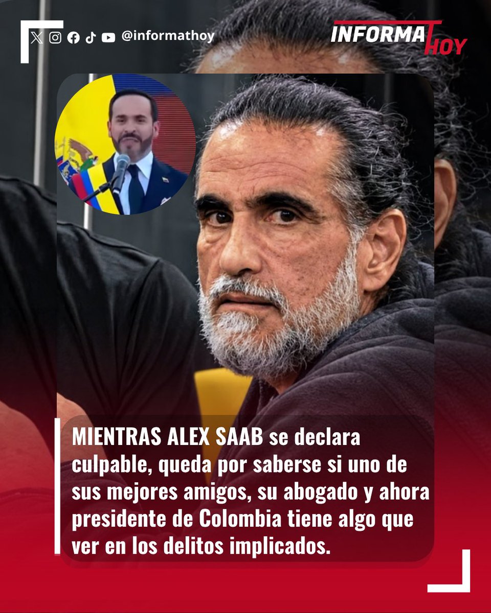 informathoy's tweet photo. ¿Que tan implicado puede estar el presidente de Colombia en todo esto?
#noticias #alexsaab https://t.co/uPFStuuDzl
