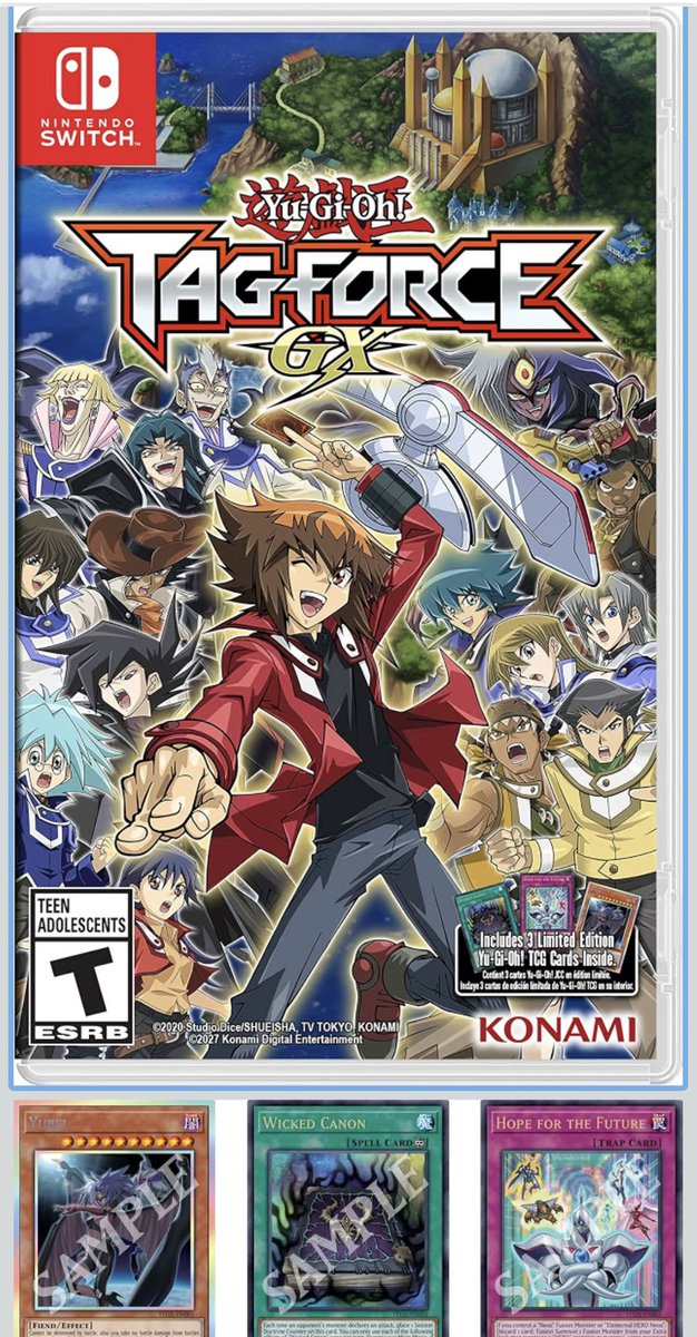SamKikio's tweet photo. Yu-Gi-Oh! TAG FORCE GX! Is bringing classic dueling vibes to Switch! 🔥 Nostalgia, epic duels, iconic cards—it’s time to get HYPED! Feb 16, 2027!#Konami #YuGiOh #TagForceGX #TagForce #Nintendo #NintendoSwitch #YGO #YuGiOhCommunity #Dueling #Duelists #OCG #TCG #Gamer #SuperHyped https://t.co/XmKGktwkbZ