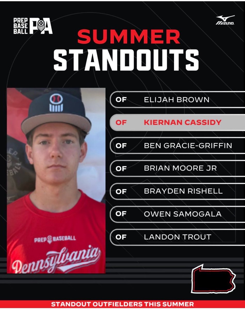 ElijahBrown42's tweet photo. Thank you @PrepBaseballPA for naming me a summer standout! @STIXbaseba11 @R_Sloni4 @ShawleyRyan https://t.co/LO6KbkmvAH