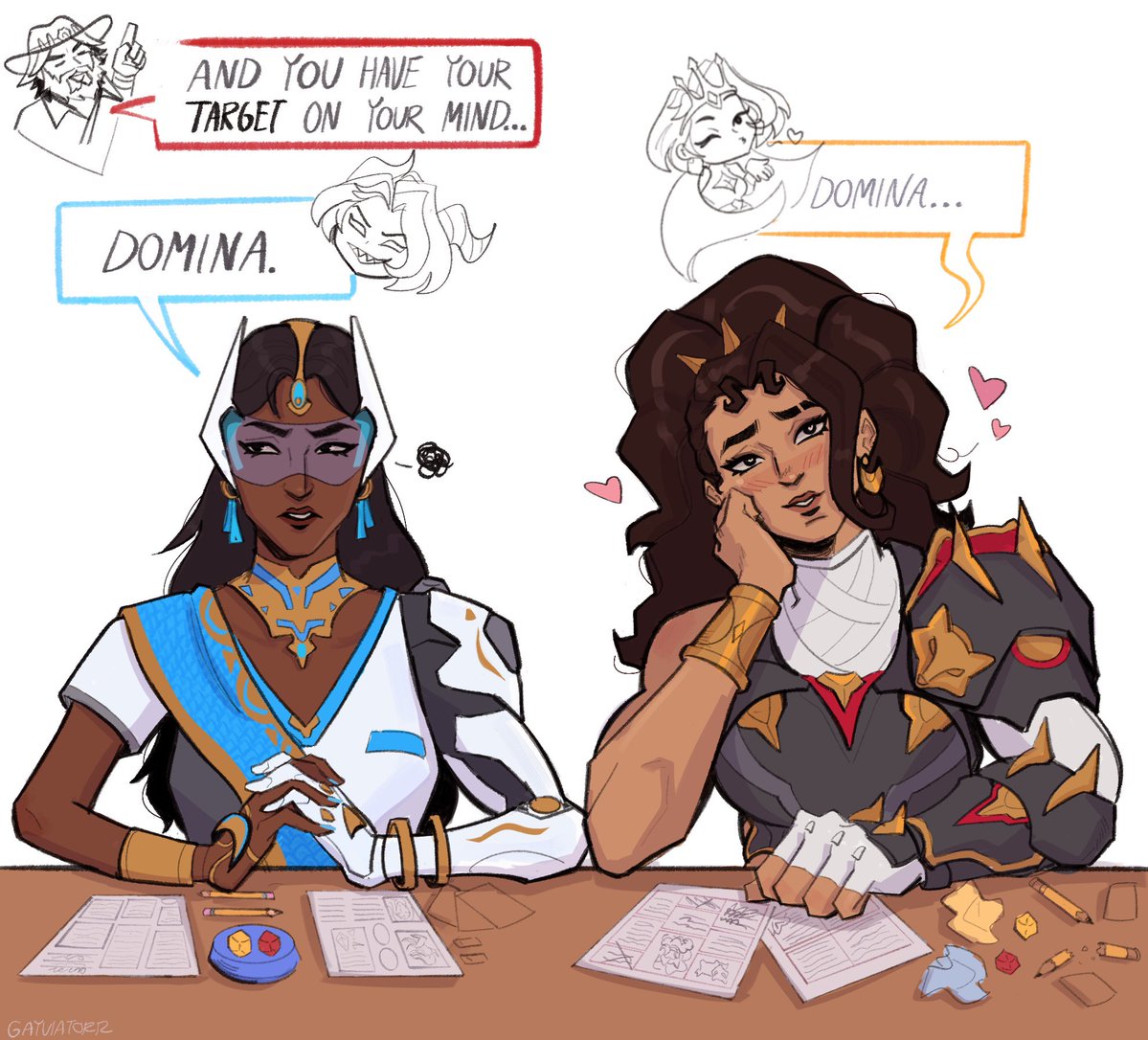 gayviatorr's tweet photo. artists interpretation of one of my favorite parts of questwatch π #dominetta #symmetra https://t.co/gg7vPVE3HP
