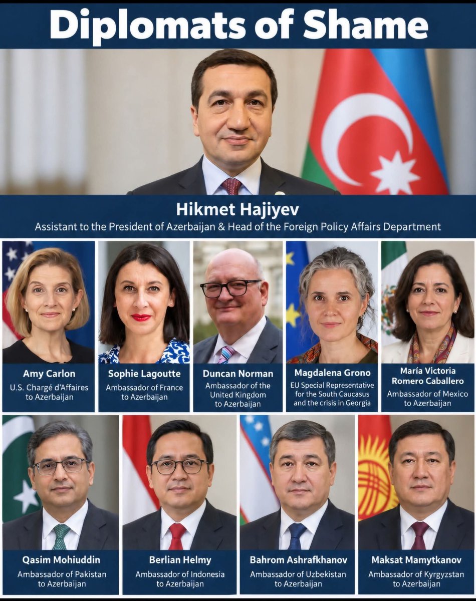GarySpedding's tweet photo. Hi @Ed_Miliband please explain why the @FCDOGovUK permitted @DNormanFCDO to participate in a disgraceful and insulting visit between September 11–12 2026, whereby Azerbaijani presidential adviser Hikmet Hajiyev accompanied an Azeri government-organised delegation of 150 representatives from 58 countries and nine international organisations that took them through Nagorno-Karabakh/Artsakh, including visits to Gandzasar and Dadivank.

Why did the United Kingdom participate in such a delegation clearly intended to solidify the deliberate efforts of Azerbaijan to erase Armenian history and presence?