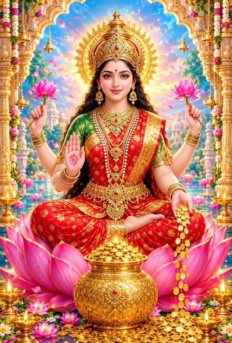 bhumidixit__'s tweet photo. धन, वैभव और समृद्धि की देवी हैं  जय मां महालक्ष्मी https://t.co/iXMhUybv6D