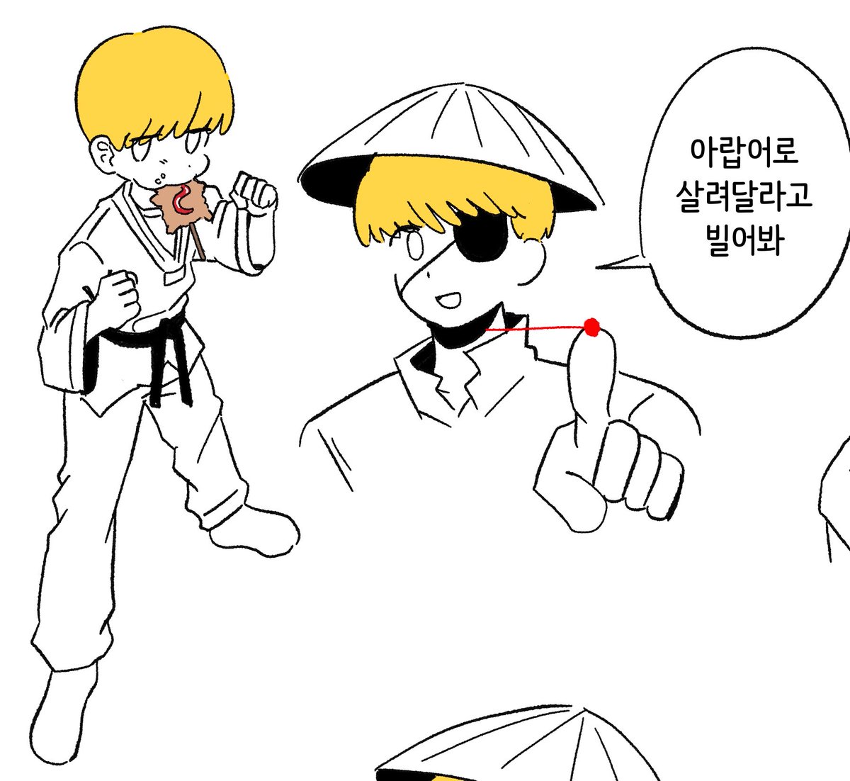 Qoogxm5's tweet photo. 10분정도 헐레벌떡 그린거 https://t.co/J0IAd27jhn