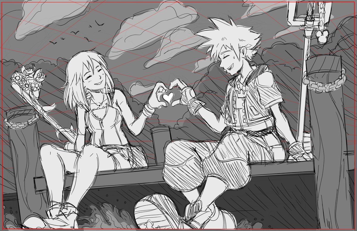 skit_kin's tweet photo. One more for the road ♥️

#Kingdomhearts #Sora #Kairi https://t.co/zUsDM4hHy1