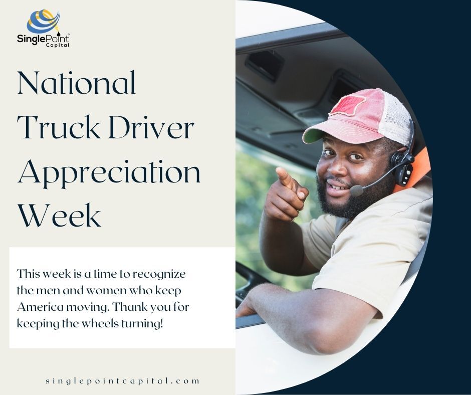 SinglePointCap's tweet photo. We want to extend our gratitude to all of our carriers for your hard work, dedication, &amp; commitment. Your efforts make a difference, &amp; we’re proud to be your partner.

#singlepointcapital #transportation #freightfactoring #owneroperator #truckingindustry #truckdriver https://t.co/TnFUBOWF0T