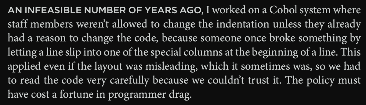 victr22's tweet photo. Your AI harness is good but can it write COBOL? https://t.co/rAvx6GB7lc
