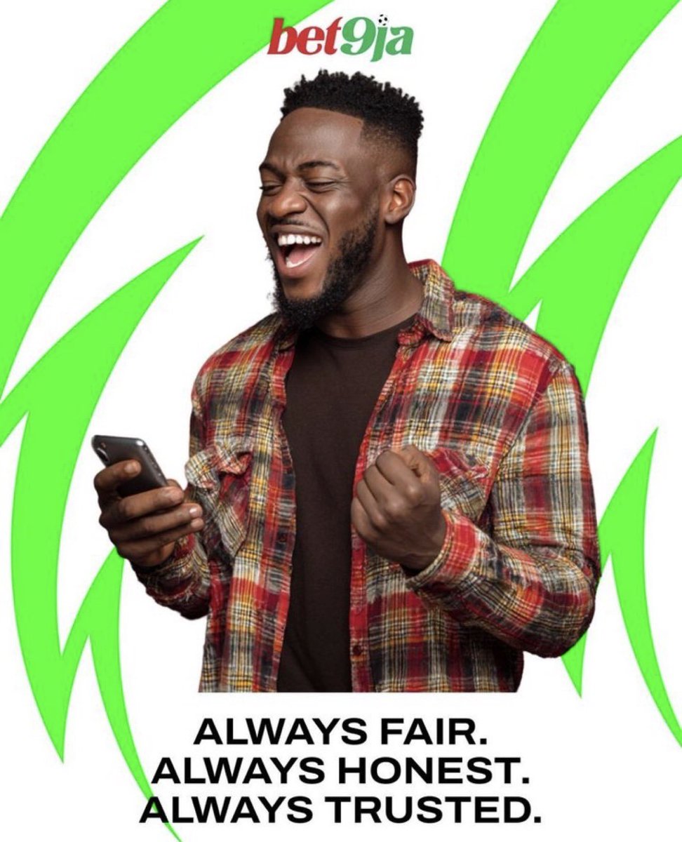 8ightpuntertips's tweet photo. BET9JA is always on our menu 📑📗
Don't forget @Bet9jaOfficial 

5RR3KGC▶️ 2 odds 
5RR3PLV▶️ 10 odds 
5RR3QWQ▶️ 20 odds 
5RR3S5J▶️ 40 odds 

Join the Bet9ja telegram channel here 🔗 https://t.co/jVgqb2pJmL

#Bet9jaCode 

Sign up 🔗 https://t.co/JQMxlwtbpD

🔞18+ bet responsibly https://t.co/inP3Y3RgfR