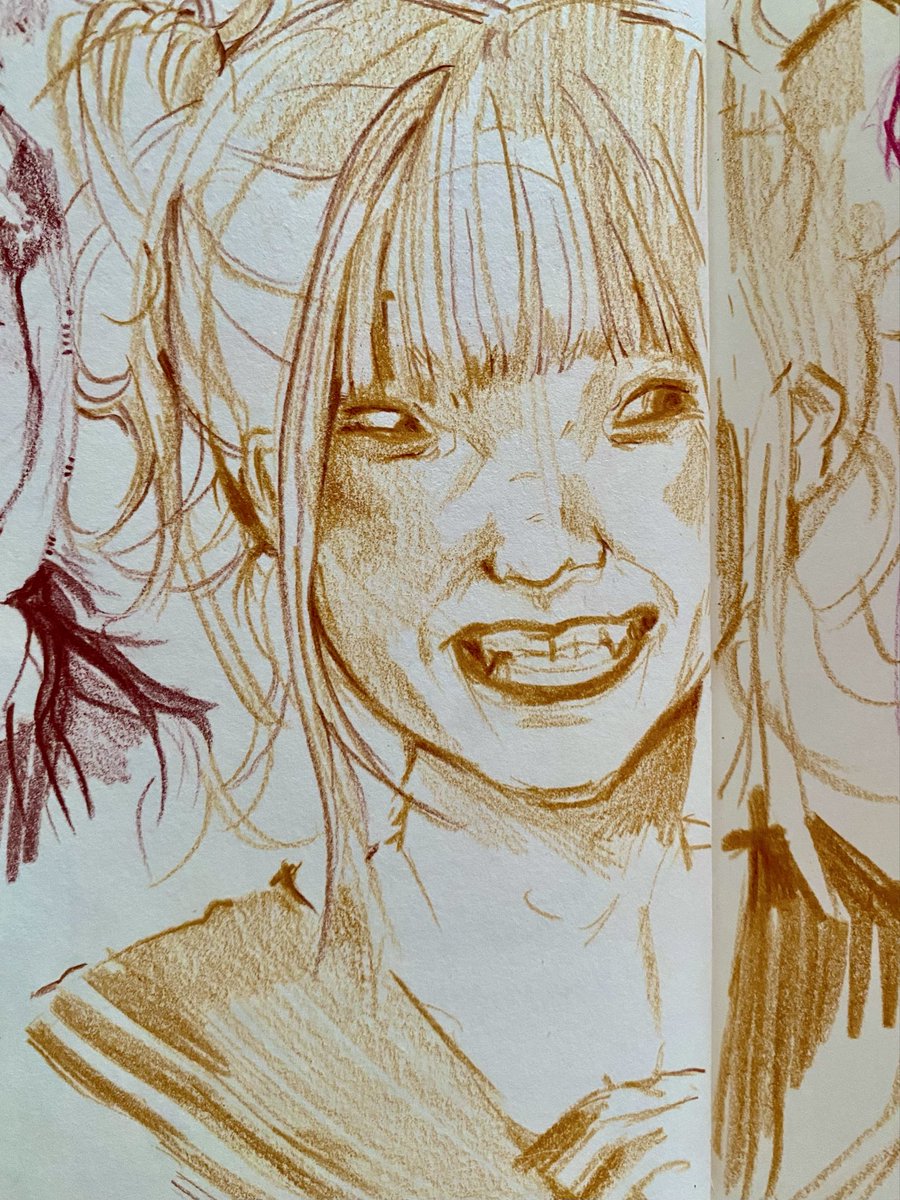 sunnysstarlem's tweet photo. Why do normal face studies when I can draw Himiko again #mhatwt #himikotoga https://t.co/Q8ZlbXWk31
