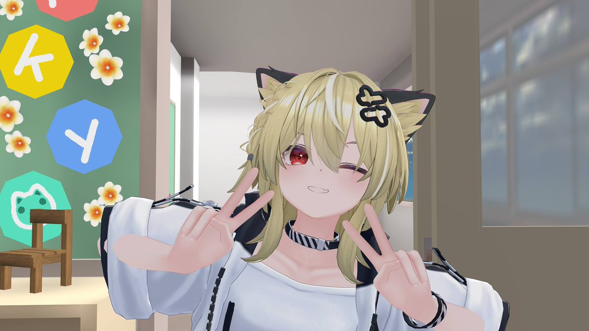 ookaminosuke_vr's tweet photo. ✌️金髪のキリサメくんがかわいいので帰らせて帰りたいピース✌️ https://t.co/6XhrW4um0F