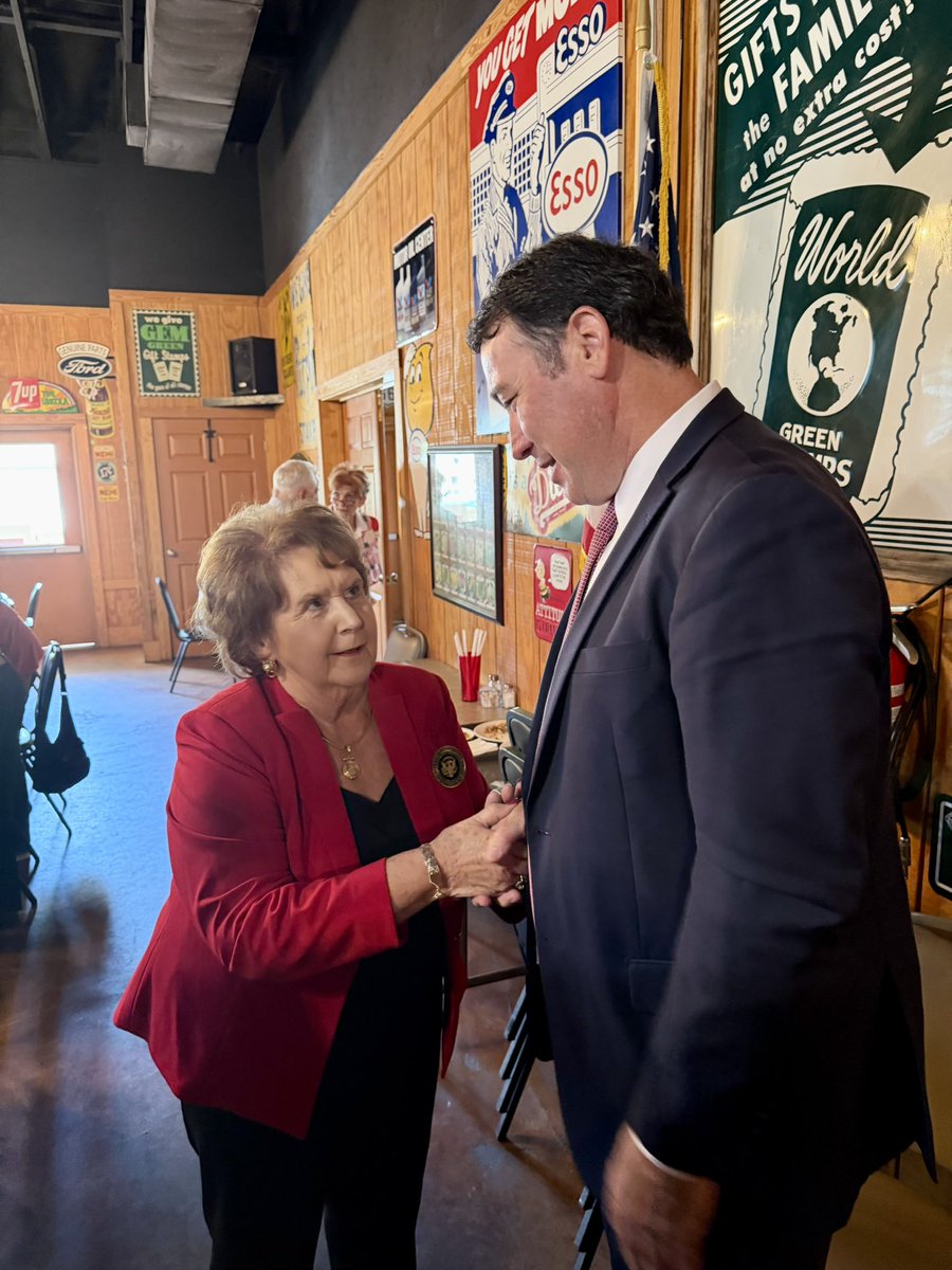 TindellSean's tweet photo. Enjoyed speaking to the Forest Lamar County Republican Women today about my campaign for Attorney General, the importance of strong leadership, and the future of our state. I’m grateful for the warm welcome and the opportunity to share why I’m running and my commitment to keeping Mississippi a safe place to live, work, and raise a family.

Grateful my wife, Claire, was able to join me today and for her support every step of the way! And a special thank you to Sheriff Sims for stopping by joining us!

#TeamTindell