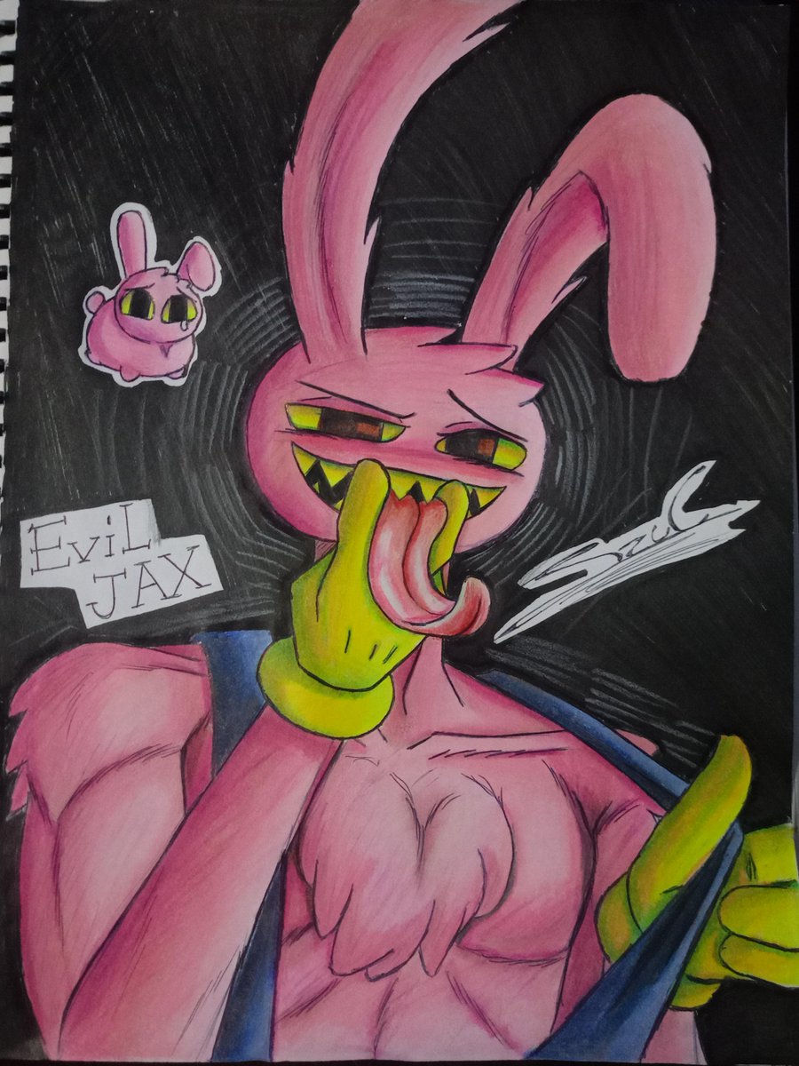 IzuWorks's tweet photo. Como dato que nadie pidió también dibujo en tradicional a veces 

#jax #TADCㅤ #TADCart #tadcfanarts #eviljax https://t.co/kYg6ccbjI2