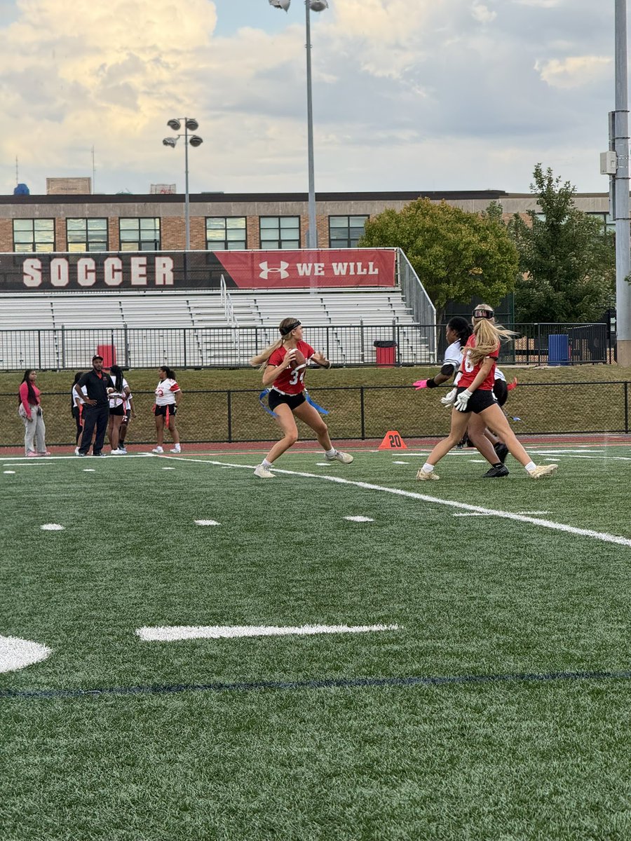 RedDevilsAD's tweet photo. Big W for the Varsity Girls Flag Football team tonight!   Way to go girls! 🔥 https://t.co/h0vkKz2Ls5