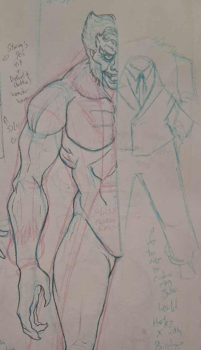 arms_blue's tweet photo. Currently fighting the urge to do more Amalgam redesigns after realizing that Joker + Sabretooth has a lot of cool potential when you don't make him looke extremely fucking stupid https://t.co/WB1zNwXqAp