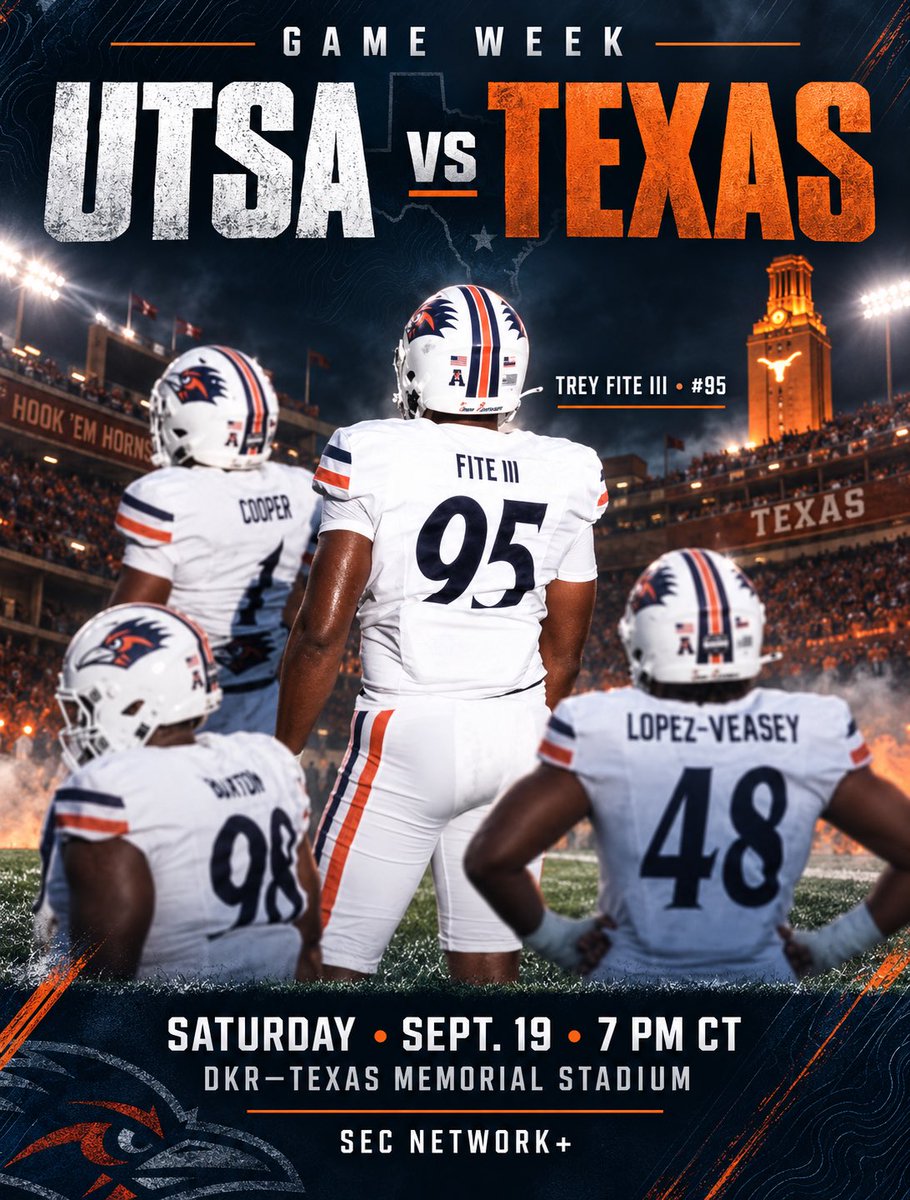 fitedj's tweet photo. GAME WEEK‼️🤙🏾￼🏈
@UTSAFTBL @UTSA_Analysis @UTSARAF @UTSAAthletics #roadrunners #210TriangleOfTougness #alamocity https://t.co/rohTYuky9R