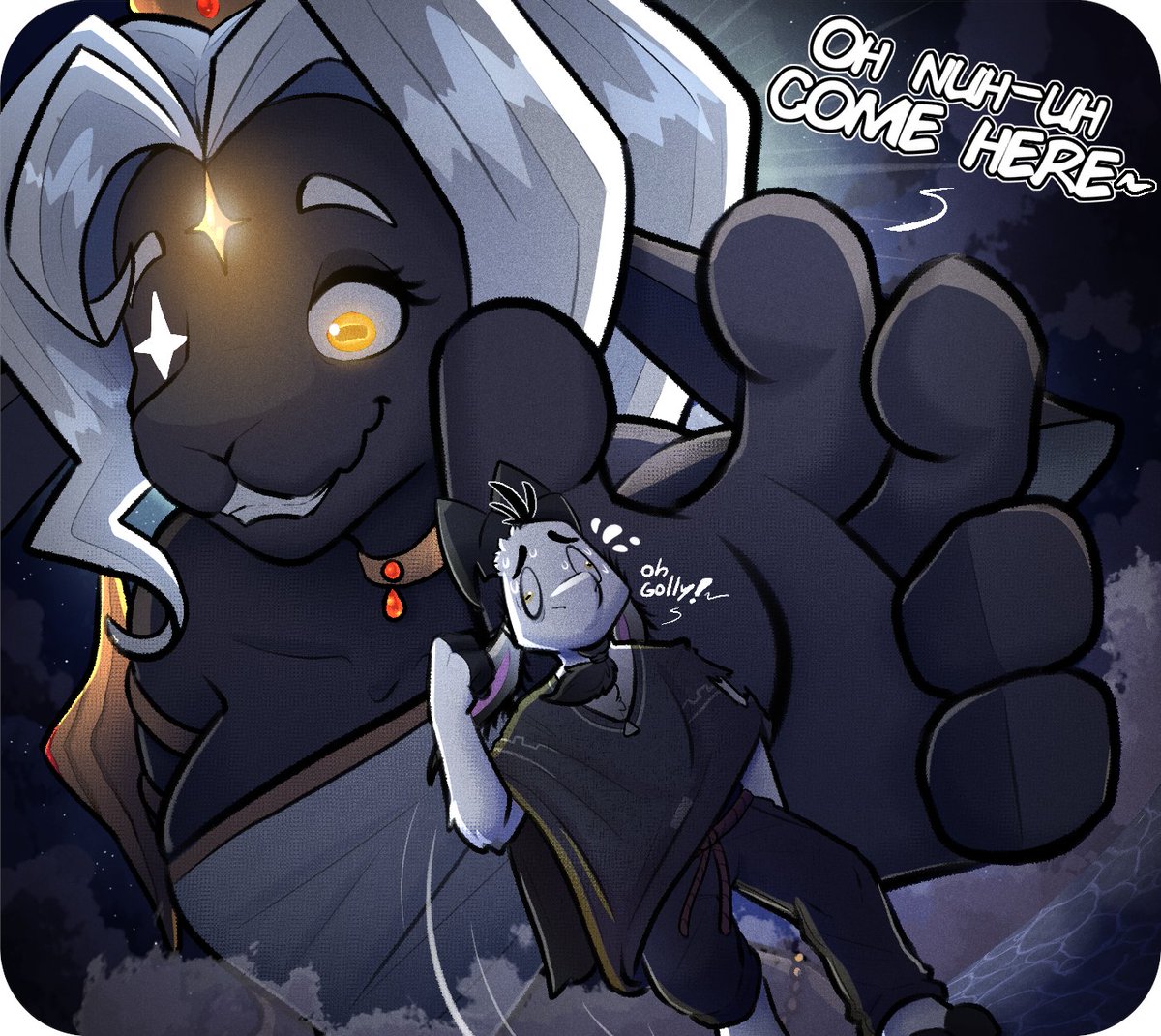 Jarethnerl's tweet photo. Isn't it nice to reunite with old friends?... 🐐✨🐑
Despite the slight... change of looks, they're still them!~

Started talking to an old friendo of mine a while ago, and boy their OC changed quite a bit (at least one of their many forms)

Character belongs to @An_Angel_Lit https://t.co/7PMFveB5TZ
