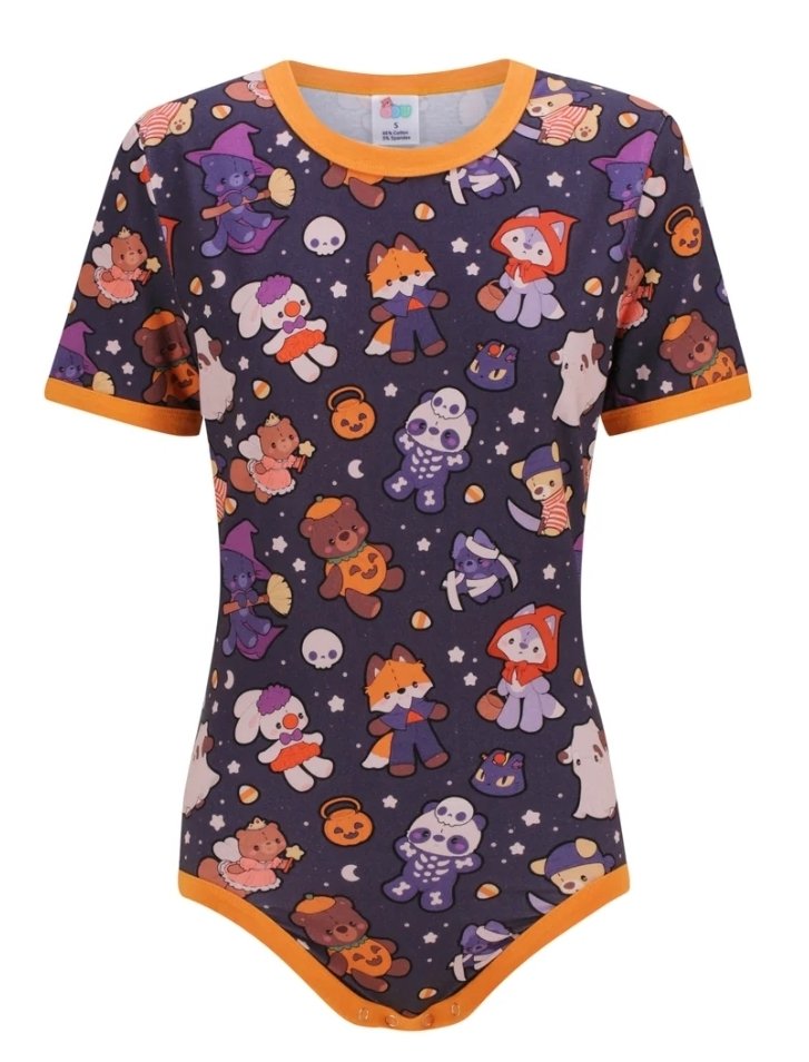 BabbySocks's tweet photo. OmG! Ordered!  I wanna do a Halloween babby dress up!! 😊🎃

@OnesieDownunder
🍼🧸🧷🎀🍭 

#AdultBaby #ABDL #onesie #diapersissy #ageregression https://t.co/br19Fsy09w