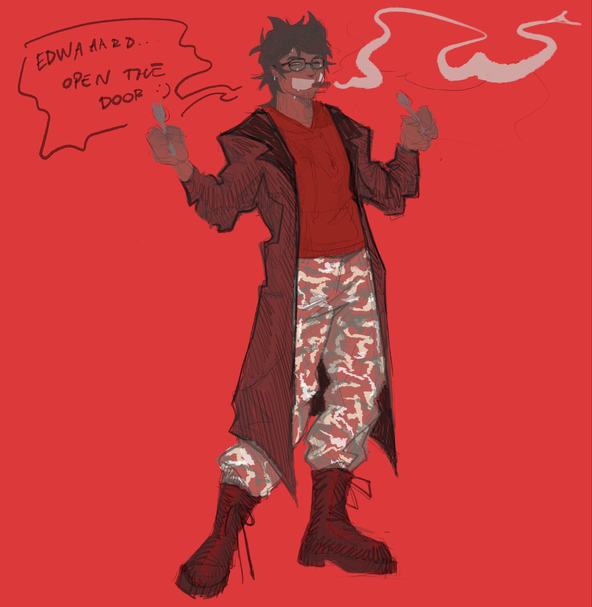 SuperDiscoCop's tweet photo. #tord warmup before i start bombing yalls feeds with #eddsworld https://t.co/0pGImS8QDM