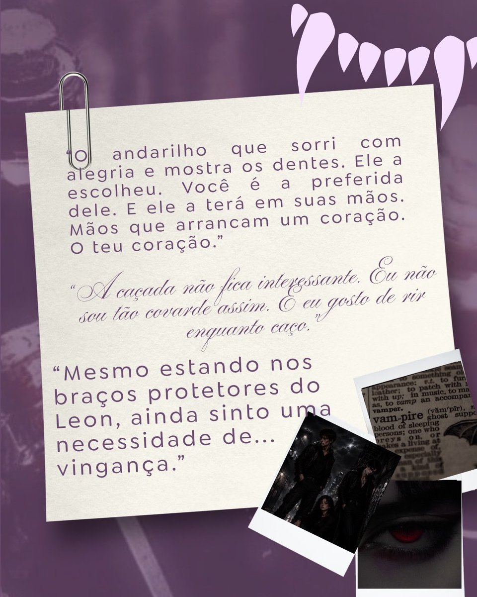 Margotb_booksta's tweet photo. Um pouquinho do universo de Vampiro Cruel. Esse história está cada vez mais tensa 💜✨

#Bookstagram #DivulgaçãoLiterária #RomanceVampiro #LeituraNacional #foryou https://t.co/joBpTMXKY7