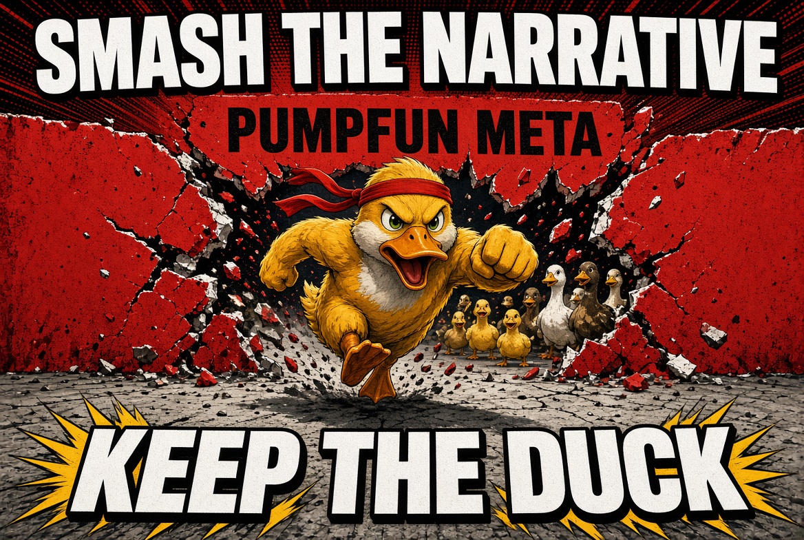 HoldTheFloor's tweet photo. Smash the narrative. Keep the duck.
Buy $NASDUCK. Hold the mascot.
#NASDUCK #Solana #CTO #Memecoins https://t.co/EzOjQ0lGHE