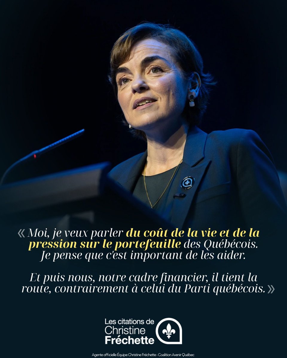 coalitionavenir's tweet photo. Nous, notre cadre financier tient la route. 

#polqc #équipefréchette #caq https://t.co/JaHiE0Pry0