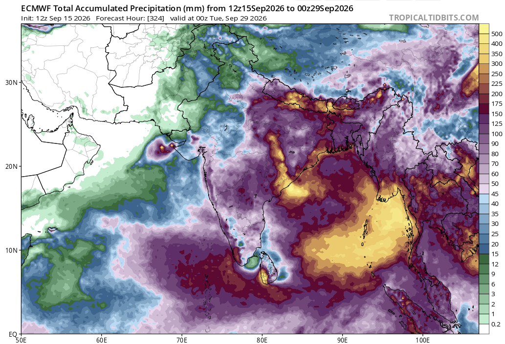 BinodClimate's tweet photo. #TropicalCyclone Watch ⚠️
घुमीफिरी यो चक्रवात नेपालतिरै आउने सम्भावना बढेको देखिन्छ
चारवटै मोडेलले असोज ८–१२ मा नेपालमा भारीदेखि अति भारी वर्षाको संकेत गरेका छन्
अझै पूर्वानुमान निश्चित भइसकेको छैन, तर अहिलेदेखि नै सतर्कता अपनाउनु उचित देखिन्छ
6-hrly &amp; total precip forecast👇 https://t.co/jOpGNNNppd