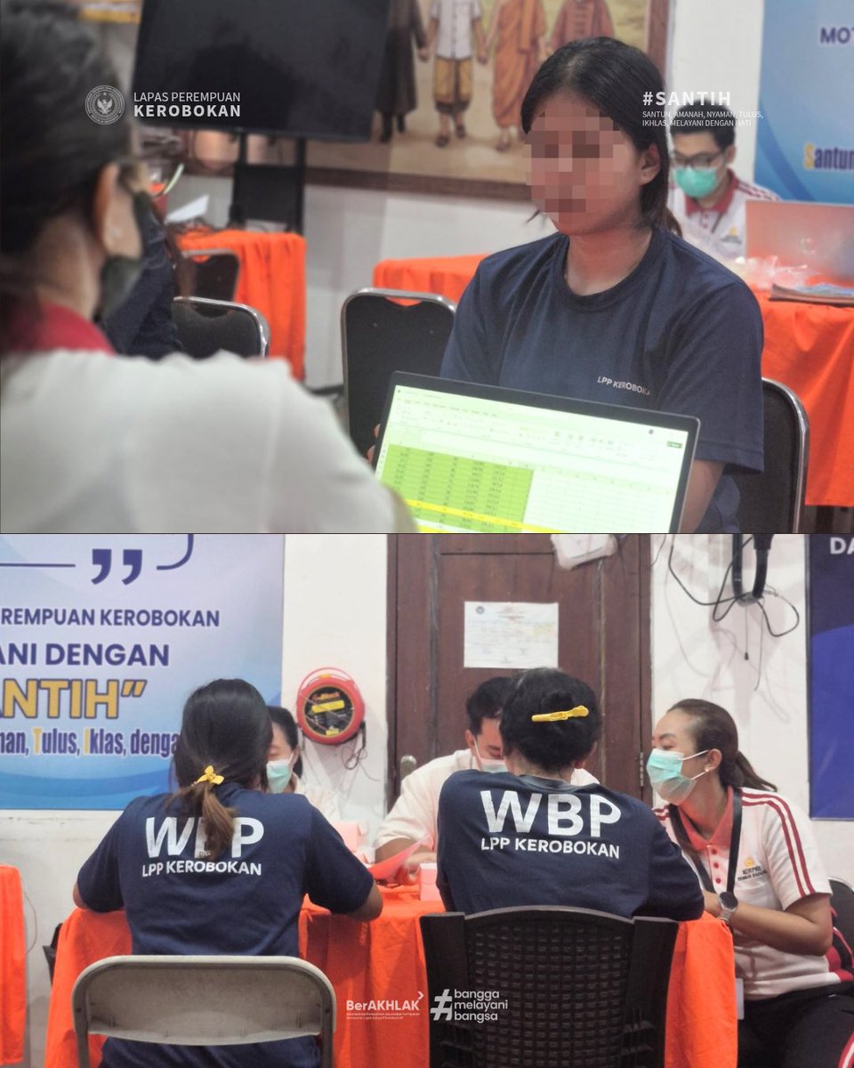 lpp_kerobokan's tweet photo. KEROBOKAN – Lapas Perempuan Kelas IIA Kerobokan turut mendukung program Kementerian Imigrasi dan Pemasyarakatan (Kemenimipas) bekerja sama dengan Kementerian Kesehatan (Kemenkes) melalui pelaksanaan Cek Kesehatan Gratis (CKG) dan Tes HPV DNA bagi pegawai dan Warga Binaan https://t.co/ib65Jr8qSc