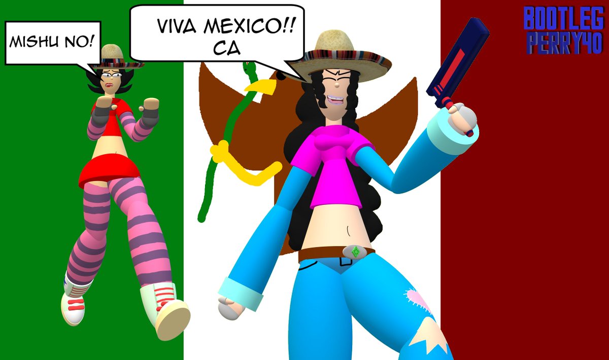 BPerry_40's tweet photo. hora de celebrar el grito con este divertido Edit 3d.
Mishu diciendo una majaderia, y Sunshine llegando tarde para evitar que lo diga.
espero les guste y VIVA MEXICO!!! 🇲🇽🌮🫔🌯
💚🤍❤️🎆🎇
#paint3d #oc #IndependenciaDeMéxico https://t.co/YbjD2cNkxb