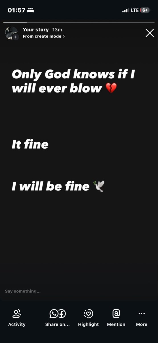 osaitisound's tweet photo. Only God knows if I will ever blow
It fine
I will be fine https://t.co/wM6pOd1XpN