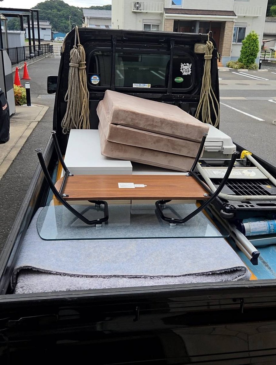 SafetyHiroshima's tweet photo. おはようございます☀

今朝は福山市へ🚚💨
軽トラック程度の不用品���回収しました！

広島セーフティは、広島市内だけでなく福山市を��む広島県全域に対応しています😊
少量から大量のお片付けまで、お気軽にご相談ください！

#福山市 #不用品回収 #広島セーフティ https://t.co/f4TprlbLLs