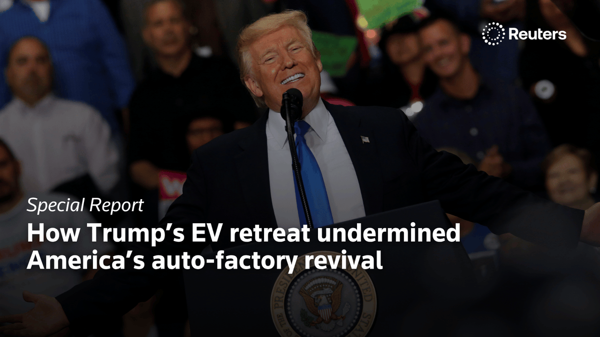 specialreports's tweet photo. President Trump and congressional Republicans killed a $7,500 tax credit that was intended to jumpstart consumer demand for electric cars, sending US EV sales tumbling https://t.co/hpzo9RcVMn https://t.co/ufj3AxCuwb