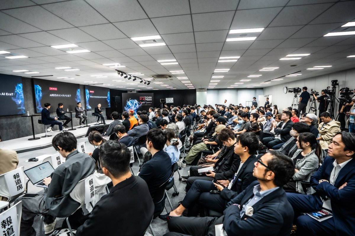 MiniMax_AI's tweet photo. The Japan IP AI Co-Creation Conference, co-hosted by KAGAMI AI and MiniMax, has officially concluded. 🇯🇵 🎉

We brought together more than 150 companies from Japan and the U.S., alongside distinguished guests including AKB48 producer Yasushi Akimoto, KAGAMI AI Chairman Takami Kondo, and KADOKAWA editor and producer Motoi Chujo.

Global AI leaders @runwayml, @higgsfield, @krea_ai, and @HeyGen joined the conversation to explore the future of IP and generative AI.

We unveiled MiniMax H3 IP Edition, bringing the power of MiniMax H3 together with officially licensed Japanese IP for a new generation of AI-powered storytelling.

The conference received extensive coverage from major Japanese media, including a dedicated segment on TV Tokyo's WBS (@wbs_tvtokyo). 

Japanese IP × Global AI. 
A new era begins.