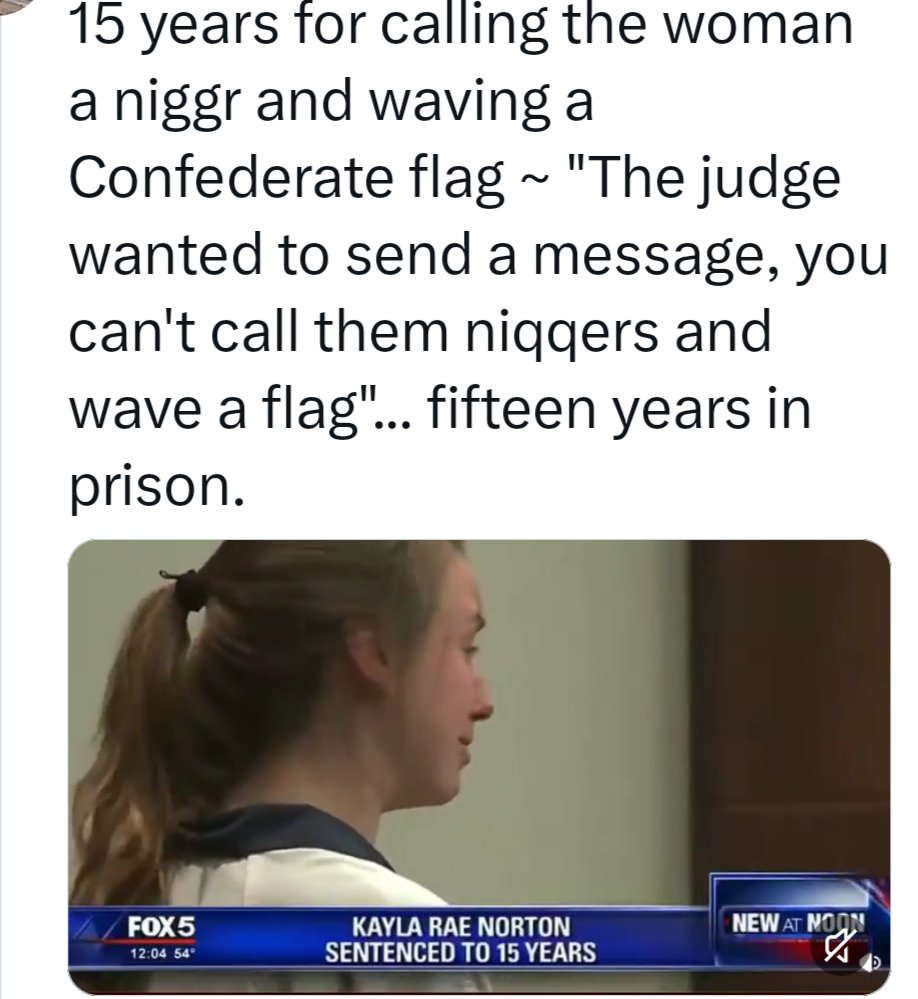 TruthTaz's tweet photo. The court system in #America is broken 

If you're black, you can do anything you want in this country and get no repercussions. In fact, you'll get rewarded with large amounts of money 

If you're white and wave a flag and say the n-word you go to jail for 15 years 

It is disgusting. What has happened to America?

#news @bbc @USATODAY