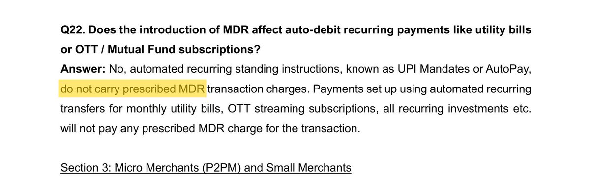 mspachava's tweet photo. First of all 0.02% of 15000 is not 300 it's 3 rupees and secondly there is no MDR on sip autopay..Also MDR is on merchant side ..don't create unnecessary panics https://t.co/CMa5vbC9bZ