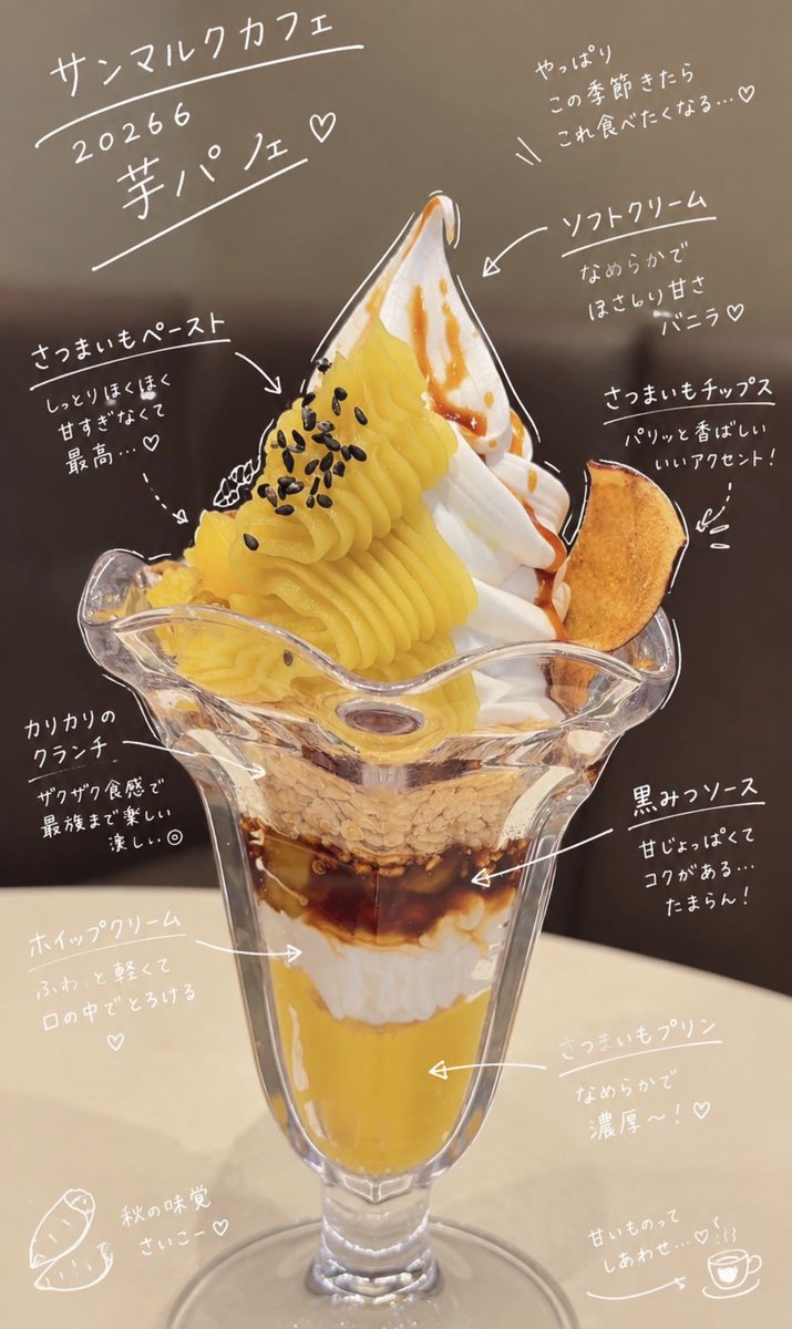 joha_alam's tweet photo. それでゆうと、サンマルクの芋パフェレベチでうまいよ🥹💜💛🍠
芋感たっぷりすぎて、まじ至福すぎ。 https://t.co/VJWmrrJz6V